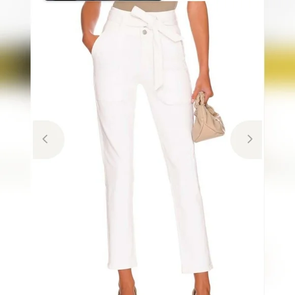 VERONICA BEARD LOGAN STRAIGHT LEG JEANS WHITE COLOR WONENS SIZE 28 - Picture 2 of 15